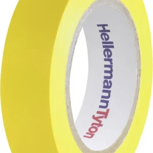 Cumpără online Bandă izolatoare HelaTape Flex 15 galben (L x l) 10 m x 15 mm HellermannTyton 710-00102