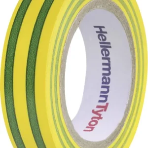 Bandă izolatoare HelaTape Flex 15 verde, galben (L x l) 10 m x 15 mm HellermannTyton 710-00106 Reducere extra