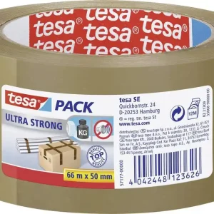Plată sigură Bandă adezivă pentru ambalare maro (L x l) 66 m x 50 mm tesa Ultra Strong 57177-00000-11