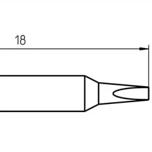 Comandă acum Vârf de lipit formă de daltă (Ø x L) 1 mm x 12 mm Weller RTM 010 S