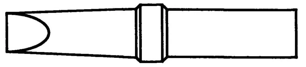 Vârf de lipit formă de daltă 2.4 mm lungime 34.5 mm Weller 4ETB-1 Discount