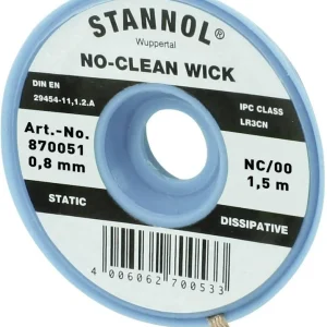 Bandă de dezlipit (L x l) 1.5 m x 0.8 mm Stannol NC/OO 870051 Preț mic