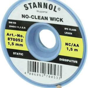 Ultima șansă Bandă de dezlipit (L x l) 1.5 m x 1.5 mm Stannol NC/AA 870052