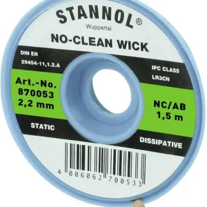 Doar azi Bandă de dezlipit (L x l) 1.5 m x 2.2 mm Stannol NC/AB 870053