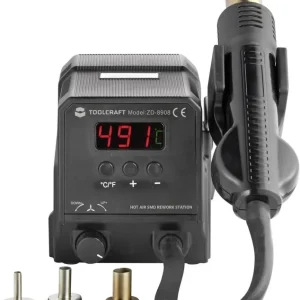 Stație de lipit-dezlipit cu aer cald 300 W 100 - 500 °C Toolcraft ZD-8908 Cumpărături sigure