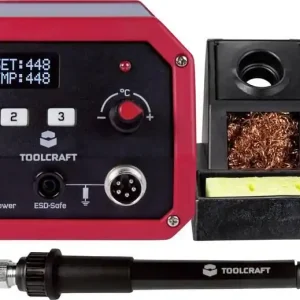 Stație de lipit digitală 80 W, 150 - 450 °C, Toolcraft ST-80D Reducere de preț