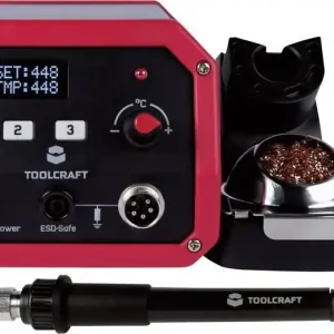 Lichidare de stoc Stație de lipit digitală 100 W, 150 - 450 °C, Toolcraft ST-100D