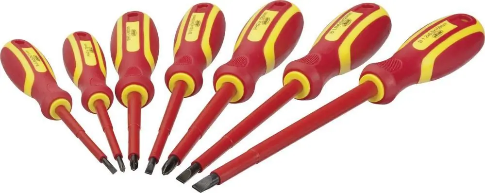 Set șurubelnițe VDE profil drept, Phillips 7 piese Vigor V2027 Cumpără online