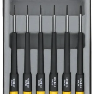 Set șurubelnițe electronică/mecanică fină profil imbus 6 piese Donau Elektronik Reduceri