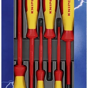 Set șurubelnițe VDE profil drept, Phillips 6 piese Knipex 00 20 12 V01 Promoție