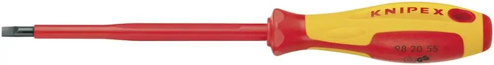 Şurubelniţă VDE profil drept Knipex 98 20 55 (l x L) 5.5 x 125 mm Disponibil imediat