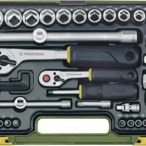 Nu rata Trusă tubulare 1/4" și 1/2" Proxxon, 65 piese
