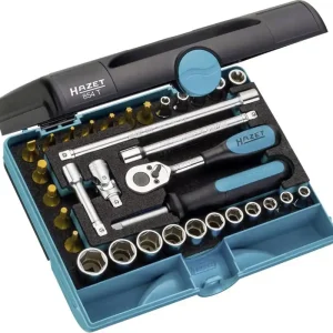 Premium Set chei tubulare 1/4" (6.3 mm) 33 piese Hazet 854T