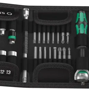 Preț redus Set chei tubulare 1/4" (6.3 mm) metric 26 piese Wera Kraftform Kompakt Zyklop 05051045001