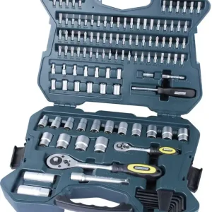 Preț redus Set chei tubulare 1/4" (6.3 mm) 1/2" (12.5 mm) metric 115 piese M98415