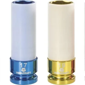 Reducere de preț Set capete tubulare 17/19/21/17,5 mm, fiecare de 85 mm lungime, 4 bucăţi