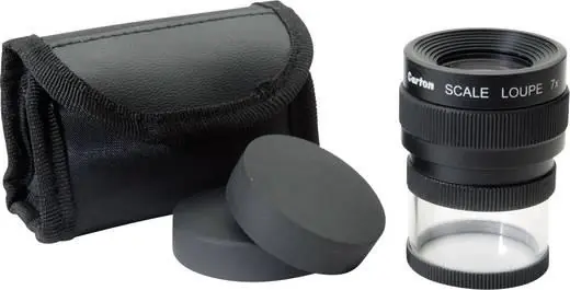 Preț mic Lupă portabilă cu scală gradată 7 x Ø lentilă 25 mm Ideal Tek M12071