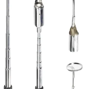 Retur ușor Oglinzi inspecţie cu iluminare, 5 piese Toolcraft