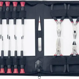 Ieftin Set șurubelnițe și clești pentru electronică 19 piese Basetech