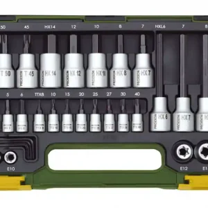 Trusă șuruburi Torx și Imbus, 1/4" și 1/2" Proxxon, 41 piese Nu rata