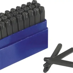 Set poansoane litere, înălţime litere 6 mm, 27 buc. Expediere rapidă