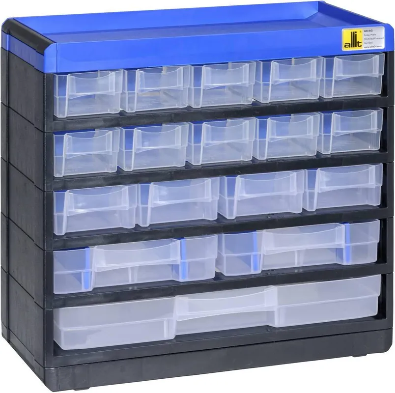 Dulap depozitare componente 17 compartimente (l x î x A) 300 x 285 x 135 mm Allit 464610 Ieftin