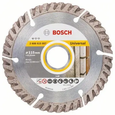 Preț mic Disc de tăiere diamantat pentru beton, piatră şi metale Bosch, 115 mm