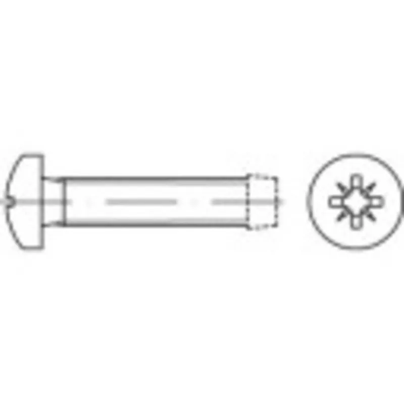 Preț promoțional Set șuruburi autofiletante M4, 16 mm, oțel galvanizat, DIN 7500, 2000 buc., Toolcraft