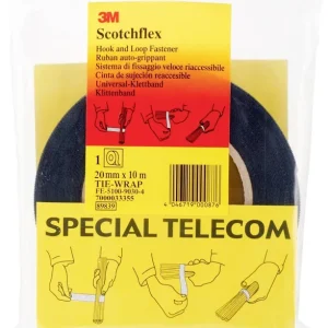 Ofertă Bandă velcro universală Scotchflex (L x l) 10 m x 20 mm negru 3M FE-5100-9030-4