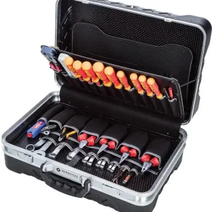 Valiză cu unelte pentru electricieni 75 piese (L x l x î) 470 x 340 x 170 mm Bernstein TELEDATA 6700 Chilipir