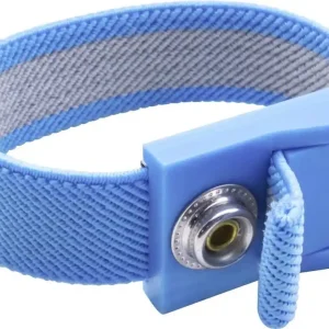 Ofertă limitată Brățară ESD albastru capsă 10 mm Quadrios