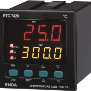 Ofertă specială Regulator de temperatură PID Pt100, J, K, T, S, R (L x l x î) 101 x 72 x 72 mm Enda ET7420-230