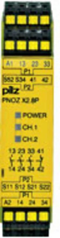 Releu de siguranță 24 V AC/DC 3 x NO 1 x NC (l x î x A) 22.5 x 101 x 121 mm PILZ PNOZ X2.8P C 787301 Retur gratuit