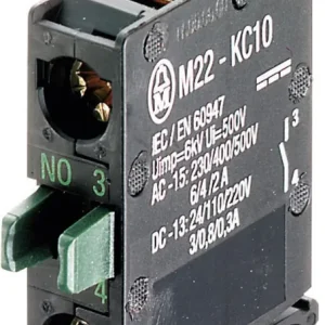 Eaton M22-KC10 216380 Element de contact 1 contact NO 230 V/AC, 400 V/AC, 500 V/AC, 24 V/DC, 110 V/DC, 220 V/DC Doar azi