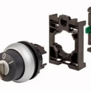 Eaton 110917 M22-WRS-K10-BVP Buton selector cu cheie inel frontal din plastic 2 poziții 1 NO Plată securizată