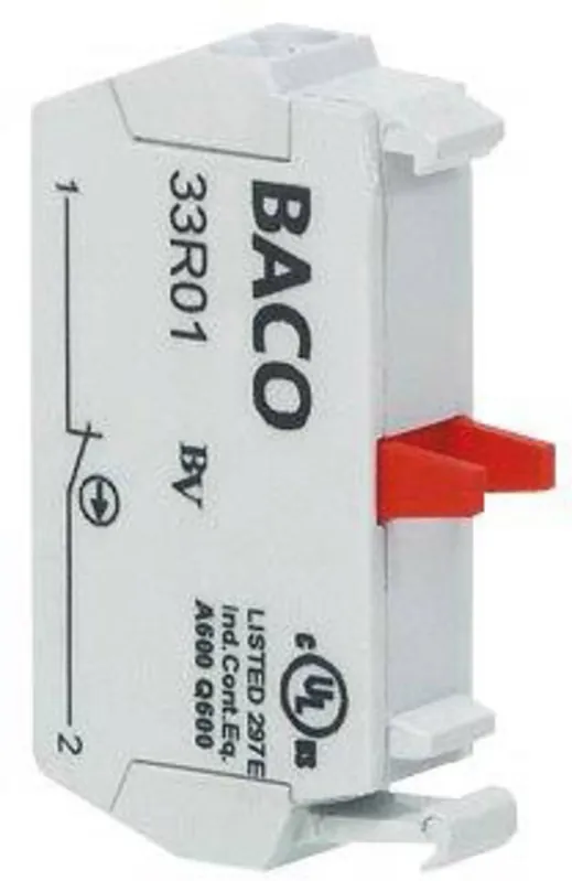 Ieftin Element de contact 1 contact NO cu revenire 600 V BACO 33R10