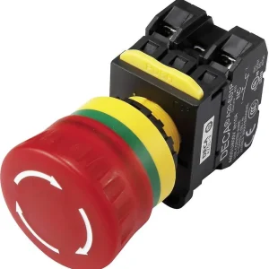 întrerupător oprire de urgență 240 V/AC 6 A 2 contacte NC IP65 DECA A20L-V4E02Q7R Doar azi