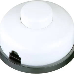 Reducere extra întrerupător intermediar de picior interBär, 1 pol ON/OFF 6 (2) A/250 V/AC, alb
