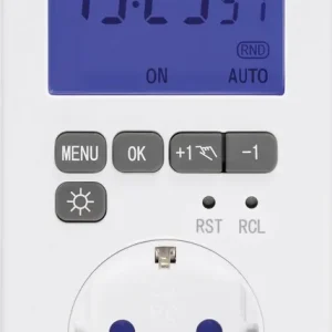 Transport gratuit Priză programabilă digitală program săptămânal 3680 W IP20 Sygonix