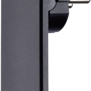 Preț promoțional Ştecăr plat cu împământare EVOline negru