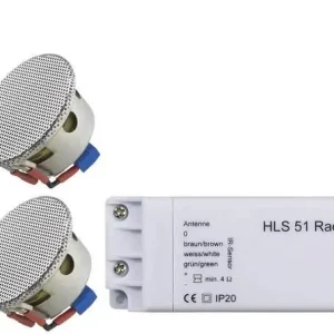 Set radio pentru încastrare WHD, crom Ofertă specială