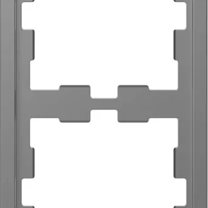 Plată securizată Ramă dublă culoare inox Merten System Design MEG4020-6536