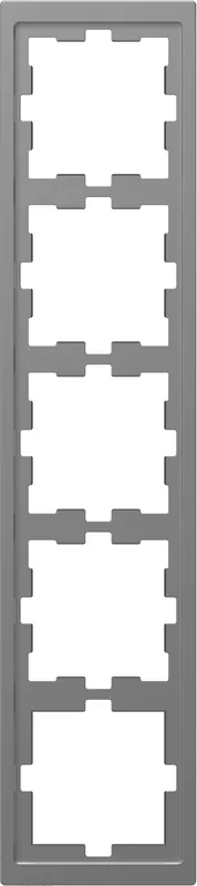 Ramă cvintuplă culoare inox Merten System Design MEG4050-6536 Preț promoțional