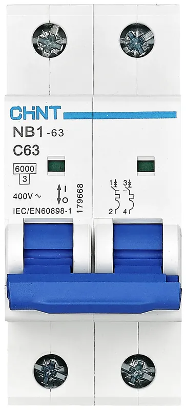 Popular Siguranță automată 2 poli 25 A 240 V, 415 V 6 kA Chint 179661 NB1-64