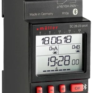 Chilipir Temporizator digital montare pe șină DIN 230 V/AC 16 A/250 V Müller SC 28.23 pro 4