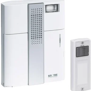 Ofertă limitată Set sonerie wireless Grothe 43300 Mistral 300, alb