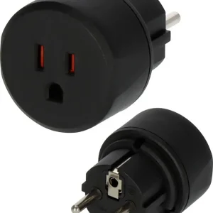 Adaptor priză Brennenstuhl, SUA, Japonia/contact protecție, negru Chilipir