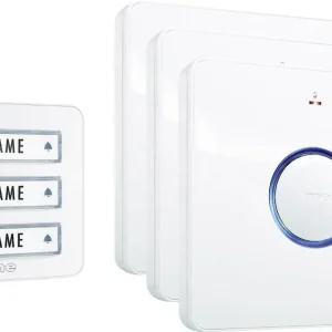 Set sonerie wireless pentru 3 familii 8 melodii m-e modern-electronics Bell 233 41097 Ofertă specială