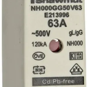 Ofertă limitată Siguranţă fuzibilă NH mărime 000 63 A 500 V 1 buc. Mersen 1B655.000000