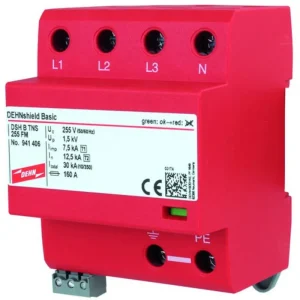 Reducere specială Descărcător de supratensiune pentru cutii de distribuție 50 kA DEHN DEHNshield 941406 DSH B TNS 255